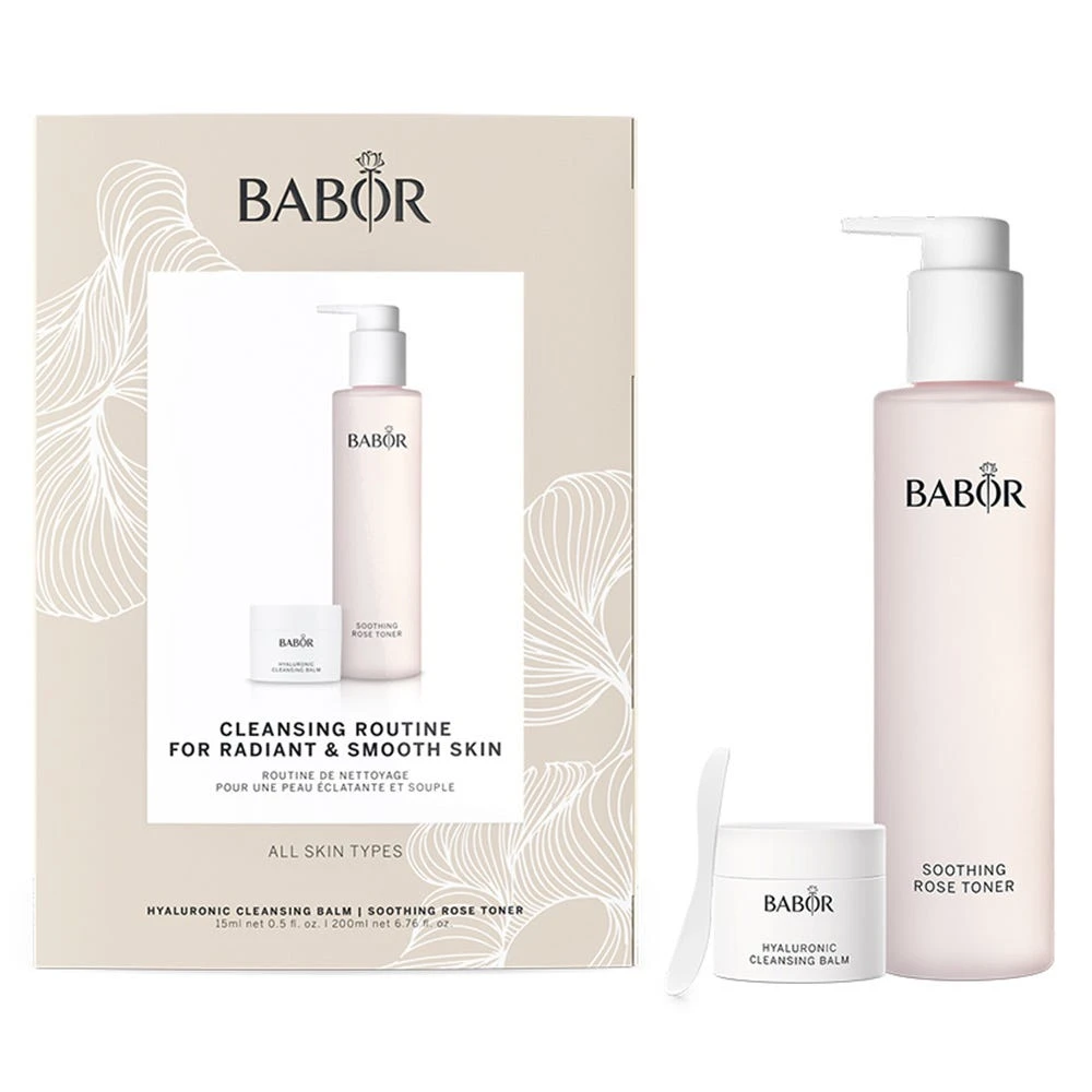 BABOR Hyaluronic Clean Balm & Soothing Rose Toner Set 3 BABOR Hyaluronic Clean Balm & Soothing Rose Toner Set